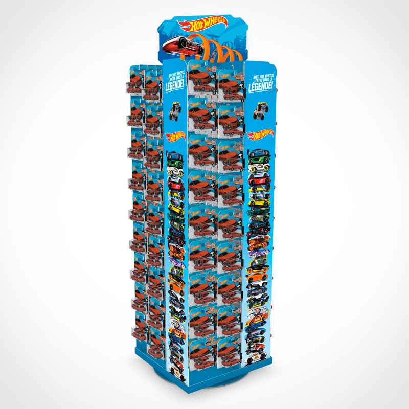 Hot Wheels Small Spinner – Origami Retail Displays
